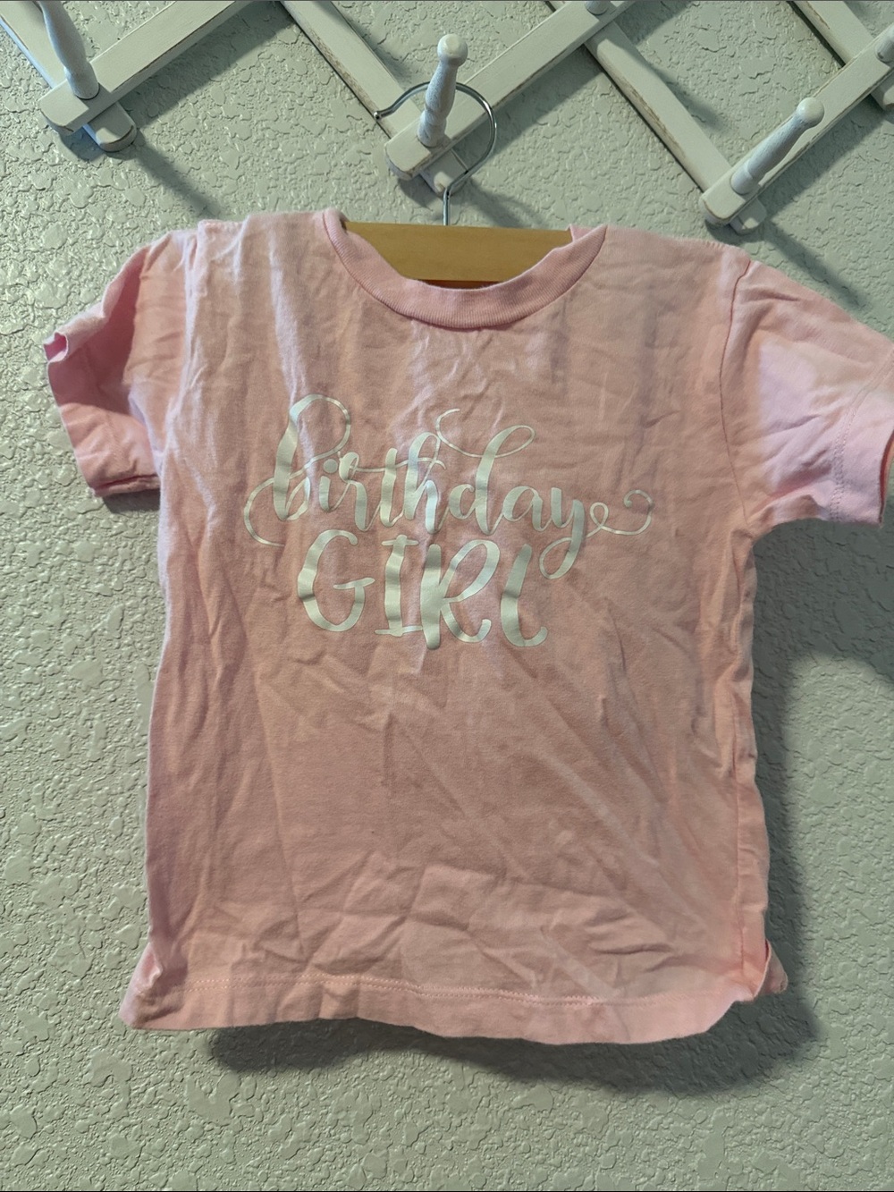 Birthday Girl Pink Tee for Kids